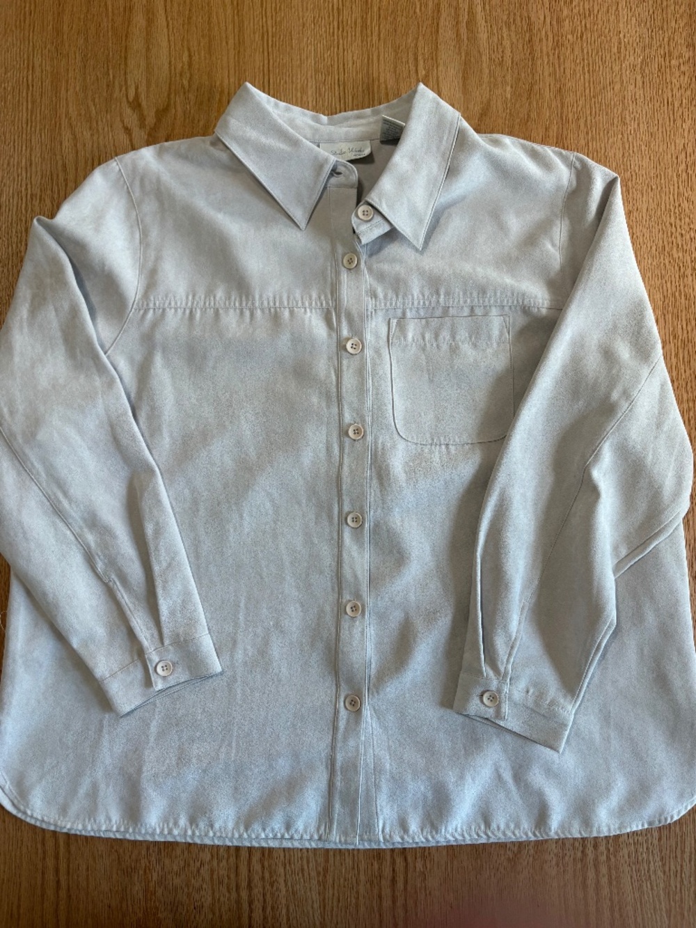 Suede Feel Oversized Shirt 🤍 Minimalist Neutral Button Up Shirt